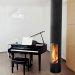 Focus - SLIMFOCUS gas fireplace on the leg, closed combustion chamber