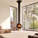 Focus - BATHYSCAFOCUS wood fireplace with glazed convex door